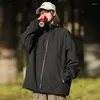 Kurtki damskie Spring Autumn Winterproof Trend moda Trend na zewnątrz Podróż na zewnątrz luźne zamek z kapturem Zwyciężony płaszcz wierzchołkowy pary modele pary