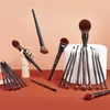 Makeup Brushes Jessup makeup brush set 13/16/21 pieces of advanced synthetic large powder basic concealer eye shadow lined with wood T271 Q240507