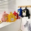 Mochilas Cartoon Rabbit Childrens Mackpack Adequado para meninas meninos Sacos de crianças ajustáveis Bolsas de ombro de crianças impressas fofas