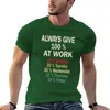 Мужские поло в смешной всегда дают 100 процентов на работе футболка аниме-одежды рубашки графические футболки таможенные дизайны ваши собственные футболки