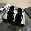 Дизайнерские сандалии женщины бархатные туфли на скольз