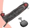 NXY Sexpumpe Spielzeug Männlicher Penis Vibrationsringfernbedienungssteuerung Schwanzhülle Verzögerungsvergrößerung Comdoms Dual Penetration Dildio Vibrador 3752885