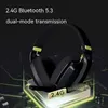 Headsets vxe nieuw alarm v1 dubbele modus 2.4G draadloze bluetooth 5.0 oortelefoons fps game console lage vertraging oortelefoons lichtgewicht pc -game oortelefoon J240508