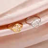 Anéis de casamento Skyrim Triskele Triskelion Ring aço inoxidável Aço Triplo Amuleto Ringos de Jóias Vintage Presente de Aniversário para Mulheres