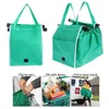 Shopping Bags Foldable Tote Handbag Large Trolley Clip-to-cart Grocery Reusable Food Storage Supermarket