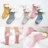 Kids Socks New Baby Girls Knee High Socks Angel Wing Summer Autumn Cotton Socks Solid Candy Color Children Toddler Short Socks For Kids