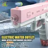 Sand Play Water Fun Gun Toys Huiqibao M1911 Glock Electric Automatisch buitenstrand Grote capaciteit Zwembad Zomer voor kinderen jongens geschenken 230718 Q2404081