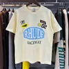 Chemise rhude shorts pour hommes concepteurs t-shirt wee entraînement pour hommes t-shirts oversize t-shirts 100% coton