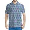 남성용 폴로 화려한 배구 3D 프린트 폴로 셔츠 남자 여름 거리 짧은 슬리브 대형 티 셔츠 캐주얼 야외 스포츠 티셔츠