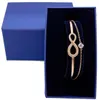 Luxury jewelry evil eye chain Infinity Bracelets Charm Bracelet for Women men couples with logo brand box crystal Bangle birthday Gift 55188718785979