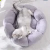Lits de chats meubles hiver en peluche pour animaux de compagnie lits de chat circulaire pour animaux de compagnie dog dogs de compagnie