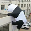 도매 맞춤형 광고 팽창 식 동물 모델 팬더 6m 20 피트 높이 20 피트 크기의 거대 등반 팬더 및 유원지 장식