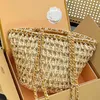 Borsa da spiaggia della spiaggia di lusso Donna per catena d'argento cinghia di grande capacità di resort Designer Designer Donne Shopping Shopping Shopping Shopping Shopping Shopping 050824-11111