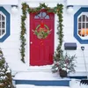 Weihnachtsdekorationen nachhaltige Urlaubszene lebendige Kranzkranzfestes leuchtendes LED -Licht -Ornament für Türen
