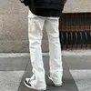 Pantalon masculin 2023 Y2K Streetwear Ankle Zipper Black Cargo Jeans Pantal