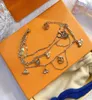Kvinnor Tre lager kedja Bangle Armets Fashion Designer Link smycken pläterade 18k guldpläterad charm vänskap rostfritt stål jud3585236