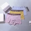 Breta di designer di biancheria intima sexy mutande modali di alta qualità boxer di seta di ghiaccio estivo con scatola