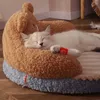 Кошачьи кровати мебель для собачьей матрасы подушка, подходящая для маленьких и больших кровати для собак, а кошачьи дома супер мягкие и прочные подушки. Съемный коврик для домашних животных D240508