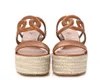 Designer Sandals Women's Eze wedge sandals High Heel Round toe cap Summer Waterproof Platform Thick Sole Sandals Luxury High Woven Heel Slope Heel Sandals box35-43