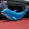 8 m lång (26ft) Direkt reklam Uppblåsbar tecknad Dolphin Balloons Ocean Animal Models för evenemangsfestdekoration med Air Blows Toys Sports