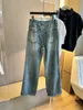 2023 Designer Dames jeans vrouwelijke retro designer jeans jas jas jas jas Milan Runway Designer jurk casual lange mouwen top kledingpak b16