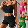 Diseñador Fitness Fitness Set New Sexy Sling Shorts Fashion Yoga Sports Set de dos piezas