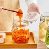 Depolama Şişeleri kalınlaşmış şeffaf toka cam kavanozlar kapak kimchi kavanoz şişe gıda kapları mutfak ürünleri organizatörleri