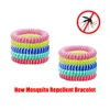New Eva Mosquito Bracelet Bracelet Bracelet Anti-sting Plante essentielle Huile essentielle Bracelet Bracelet Élastique Élastique Spirale Bandue de poignet