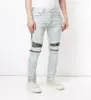 Aluxury Solid Classic Style Fashion Mens Jeans Aankomst Biker gewassen jeans Dianed Washed Jeans Zebra Stripes Top Kwaliteit US UK 9618579
