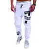 Pantalon masculin pantalon hip-hop sport décontracté jogging jogging sweat-absorbing fashion imprimer de base streetwear noir blanc