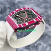 RM Luxury Uhren Mechanische Uhrenmühlen Muller RM6702 Qatar Ntpt Kohlefaser Automatisch ausgehöhlt
