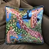 Merkontwerp Three Giraffen Silk Thurg Pillow Fashion Pillowcase Sofa stoelauto Lumbale kussenkussen Cushion Cover Achterkussen 240508