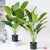 Flores decorativas Planta artificial Banana Bunch Decoration Home Room Wedding El Corredor Green Plants for Garden Decor Fake Fake