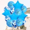 Décoration de fête 14pcs ballons d'anniversaire argentés Set Paper de bébé Crumb Linde Ballon Supplies