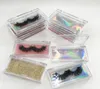 Empty Custom Eyelash Packaging Box Holographic Lash Case for 3D 5D Strip Mink Lashes Acrylic Clear Case7854937