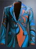 Color Business Art Mens Jacket Fall e Winter Casual Mens Suits 240429