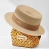 Brede rand hoeden emmer hoeden ontwerper nieuwe zomer voor vrouwen mannen panama strom hoeden reizen strand zon hoed natuurlijk stroming fedoras jazz uv bescherming Verjaardagsgeschenk T240508