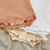 Des vêtements d'été pour bébés ensembles pour nourrissons Ruffle Bodys Top PP shorts Bloors 2pcs Tenues 024 mois pour les enfants de la roberie pour tout-petits 240426