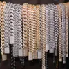 WT Fine Jewelry Hip Hop 925 Sterling Silver VVS Moisanite Iced Out Miami Cuban Link Chain Collier pour hommes