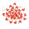 50Pcs 9x10mm Small Colorful Alloy Heart Charms Cute Love Pendants For DIY Bracelet Necklaces Jewelry Making Accessories 240507