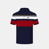 Men's Polos High end polo shirt mens short sleeved lapel summer business mature antibacterial breathable clothing Q240508