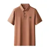 Polos masculins plus taille 8xl Polo d'été Polo de luxe à manches courtes à manches solides à manches solides décontractées t-shirts masculins mâles t-shirts