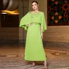 Ethnische Kleidung 2024 Eid Mubarak Muslim Frauen Maxi Kleid Diamanten Kaftan Dubai Türkei Abend Party Kleid Islamischer Ramadan Jalabiya Robe