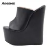 Summer Fashion Women's Slippers Sexy Platform PU Wedges Peep Toe Rome Party Shoes Sandalias Mules 35-42 Elegant NEW 2023