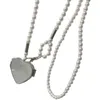 Цепи летнее модное ожерелье в форме сердца подвесная жемчужная цепь плеча Персонализированные ювелирные ювелирные украшения подарки подарки подарки подарки