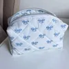 أكياس مستحضرات التجميل Mirosie Bow Bag Cosmetic Bage Pink Flower Makeup Products Skincare Products Perfect Gift Gift Travel Washage Bag Cosmetic Bag D240425