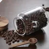 Bottiglie di stoccaggio Contenitori di vetro con coperchi barattoli di muratore a prova di perdite buone contenitori per alimenti per il pepe del caffè