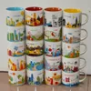 14oz capaciteit keramische ttarbucks stad mok Amerikaanse steden beste koffiemug cup met originele doos New York City 244L