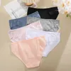 Mutandine femminili Finetoo 3pcs/set Women Cotton Sexy Bash Welpants Fashion Patchwork Slievi in ​​pizzo floreale Soild Lingerie S-XL