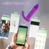 Andra hälsoskönhetsartiklar Bluetooth -appstyrd Vibrator Kvinnlig trådlös tryckdildo G Spot Clitoris Stimulator Wear S For Women G Panties Y24050384XI